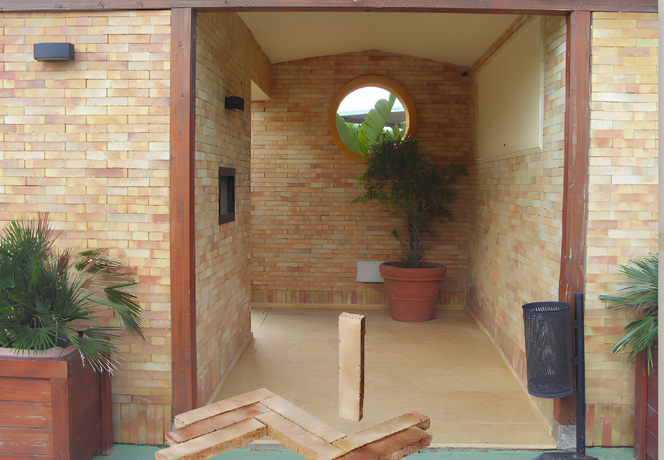 Listello liscio  (5 × 25 × 2,4 cm) in Cotto Fatto a Mano