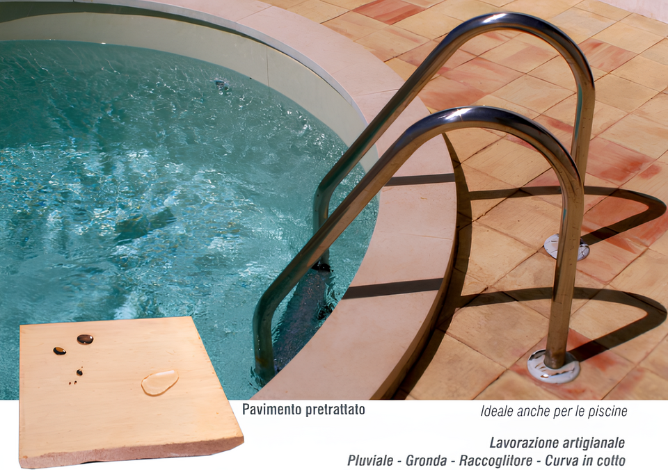 Pavimento Pretrattato in Cotto Fatto a Mano