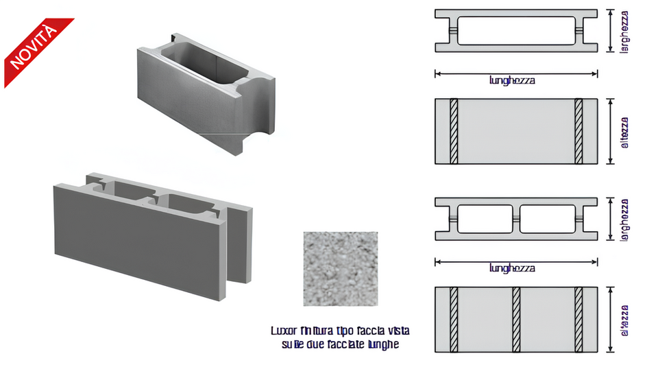 BLOCCHI CASSERO E MATTONI IN CLS VIBROCOMPRESSO