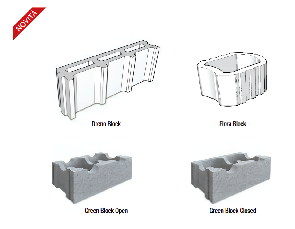 BLOCCHI SPECIALI IN CLS VIBROCOMPRESSO FINITURA INTONACO
