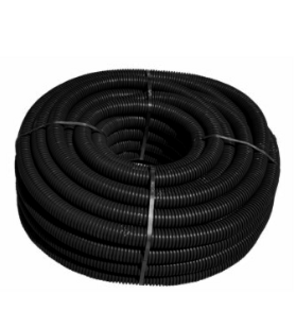 Tubo Corrugato Cavidotto Nero/Nero 450N Ø 40–200 mm NTET Rotoli da 25 e 50 metri per impianti elettrici