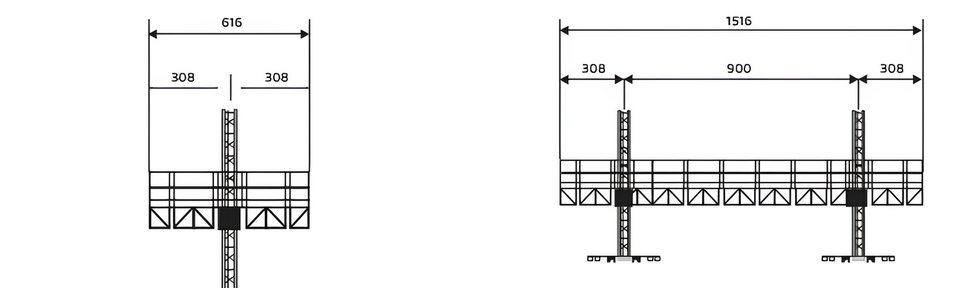 Golden Bridge piattaforma autosollevante su colonne 220V e 380V ponteggio elettrico professionale