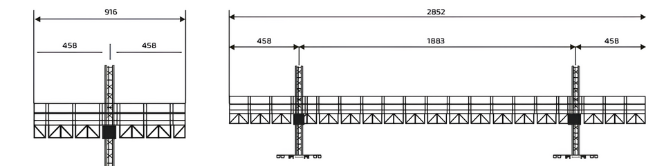 Golden Bridge piattaforma autosollevante su colonne 220V e 380V ponteggio elettrico professionale