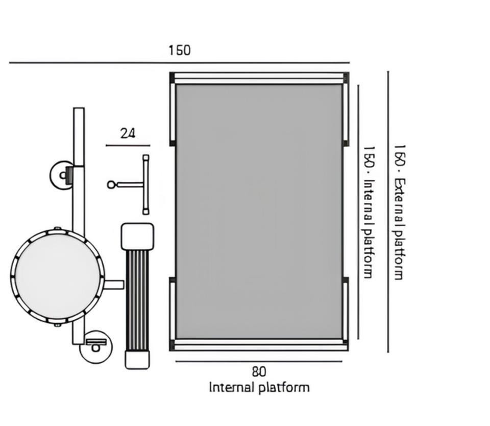 Lift Up 400 EVO montacarichi da cantiere per persone e materiali 400 kg