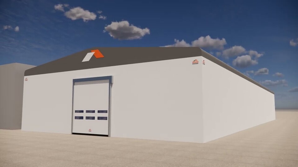 Tunnel Mobile Frontale per Estensione Edifici Industriali adriatica Tunnel Frontale