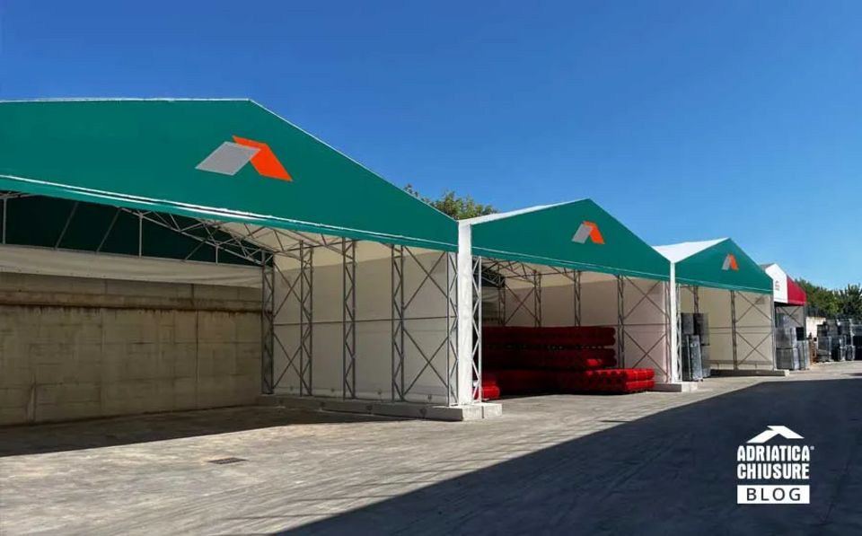 Tunnel Smart Mobile per Agricoltura e Logistica Linea Tunnel Smart Struttura mobile agricola e industriale