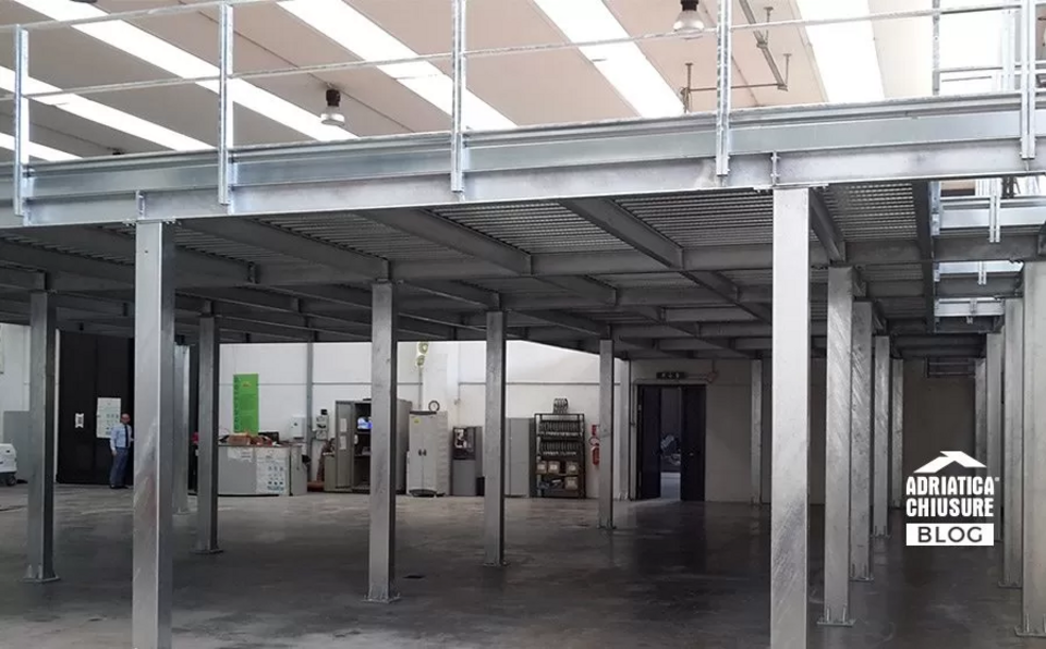 Soppalchi in Acciaio per Ambienti Industriali e Commerciali Linea Carpenteria Metallica Struttura metallica industriale su misura