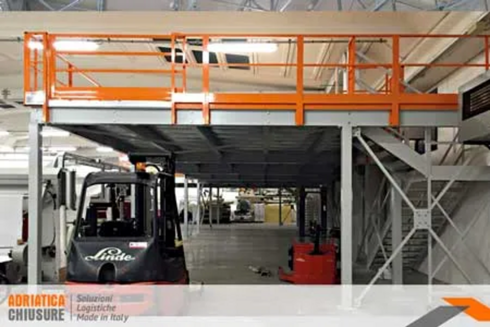 Soppalchi in Acciaio per Ambienti Industriali e Commerciali Linea Carpenteria Metallica Struttura metallica industriale su misura