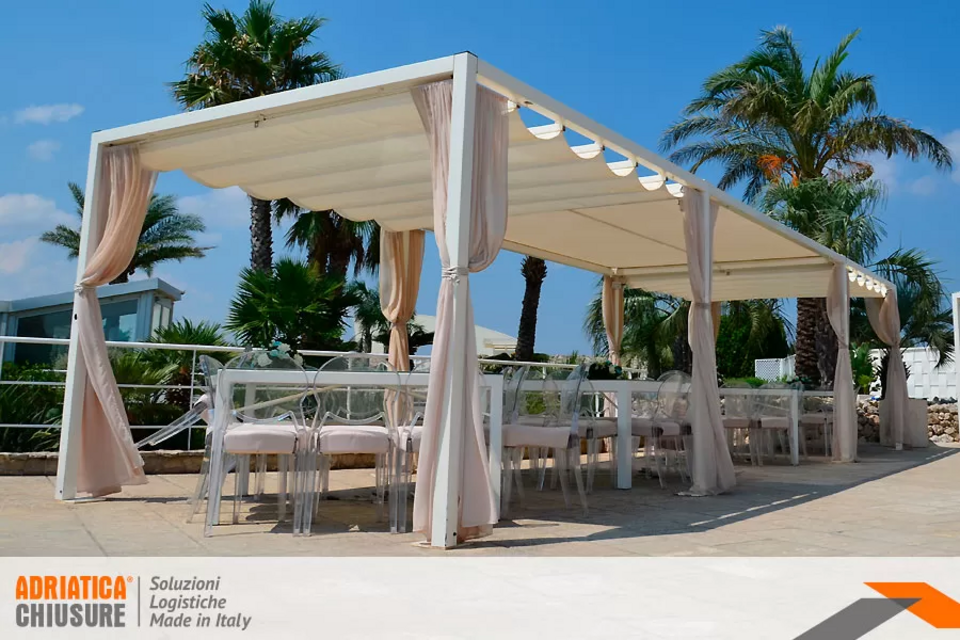 Gazebo e Tensostrutture Industriali in Acciaio e PVC adriatica chiusure