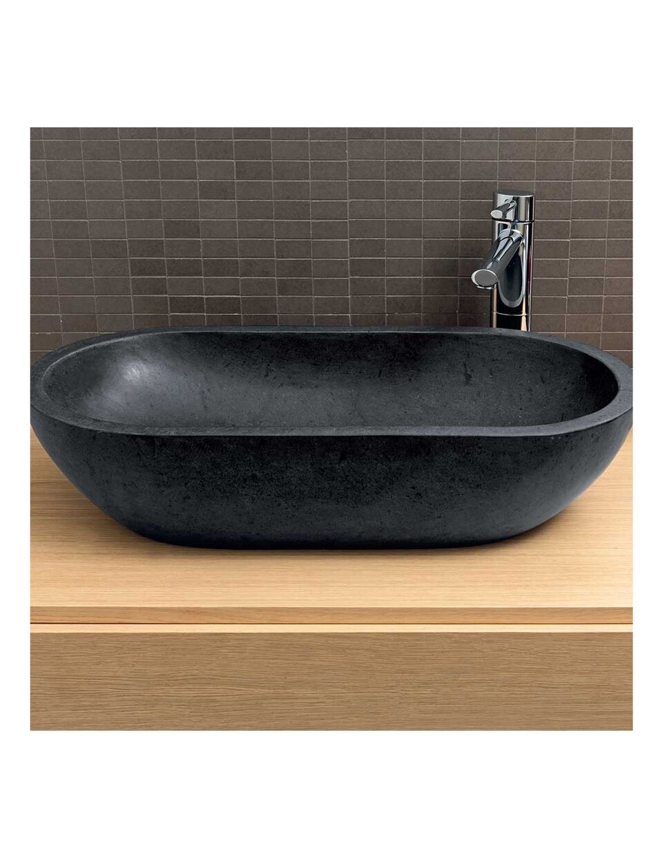 Lavabo Ovale Beige Levigato in marmo Imso Ceramiche ISLAOVBGD