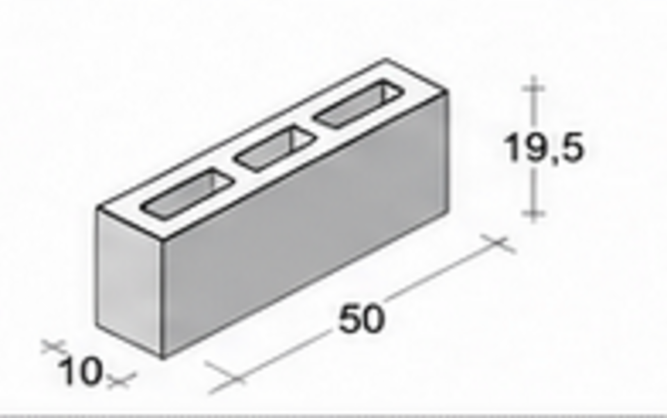 BI 10 LISCIO H 20 Paviblok per murature moderne, facciate e strutture in calcestruzzo faccia vista.