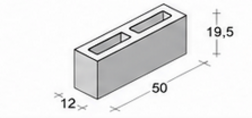 BI 12 LISCIO H 20 Paviblok per murature moderne e architettura contemporanea.