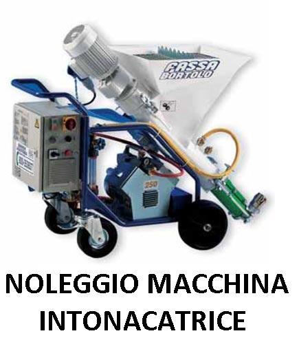 NOLEGGIO MACCHINA INTONACATRICE