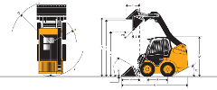 NOLEGGIO MINIPALA GOMMATA - 25 Q.LI JCB ROBOT 160/170