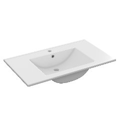 LAVABO CONSOLLE IN CERAMICA LEANZA CERAMICHE 80X45 BIANCO