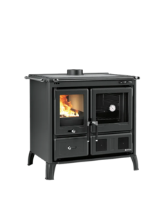 Stufa a Legna e cucina in VST la nordica GARDENIA VST.16 STEEL