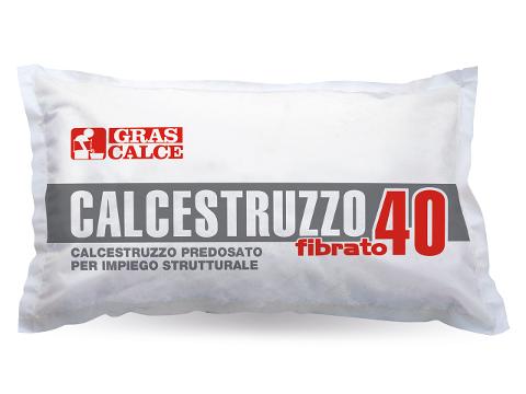CALCESTRUZZO STRUTTURALE GRAS-CALCE 40 FIBRATO