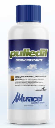 Puliedil disincrostante Detergente acido per la rimozione di efflorescenze e residui cementizi