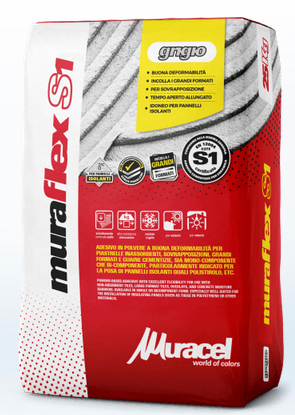 Muraflex S1 Adesivo in polvere per piastrelle inassorbenti e per pannelli isolanti
