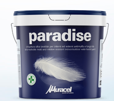 Paradise Pittura ultra-lavabile per interni ed esterni anti-muffa e fungicida