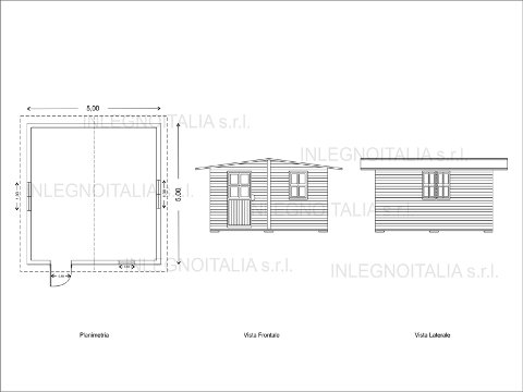 BUNGALOW IN LEGNO MOD. FELCE