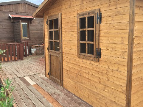 CASETTA DA GIARDINO IN LEGNO MOD. CICLAMINO