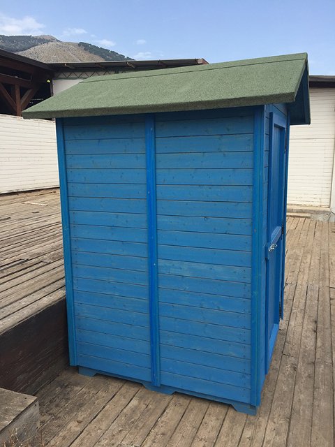 CASETTA PORTA ATTREZZI IN LEGNO MOD. MT.1,5 X 1,5