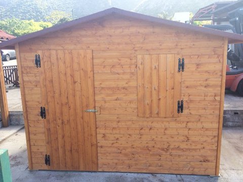 CASETTA PORTA ATTREZZI IN LEGNO MOD. MT. 3,00 X 2,00