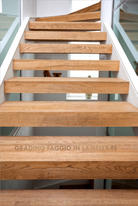 GRADINI IL LEGNO LAMELLARE WOODTECH VARI TIPI