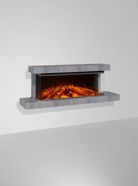 Camino Elettrico con cornice la nordica lumen 1200