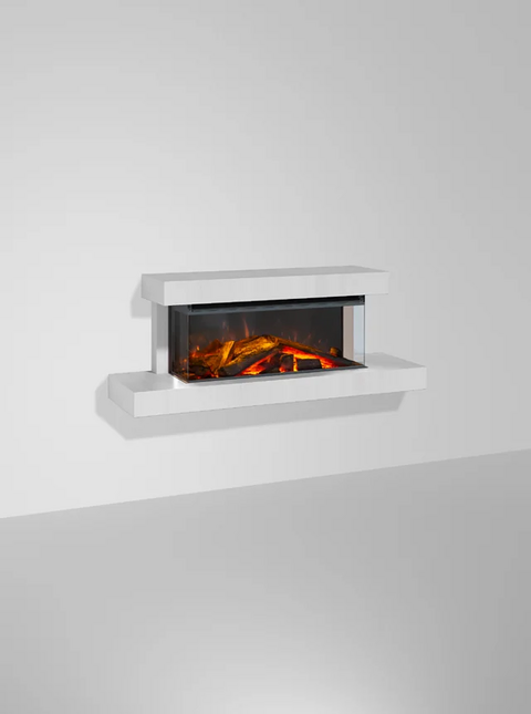 Camino Elettrico con cornice la nordica lumen 870