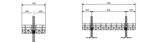 Golden Bridge piattaforma autosollevante su colonne 220V e 380V ponteggio elettrico professionale