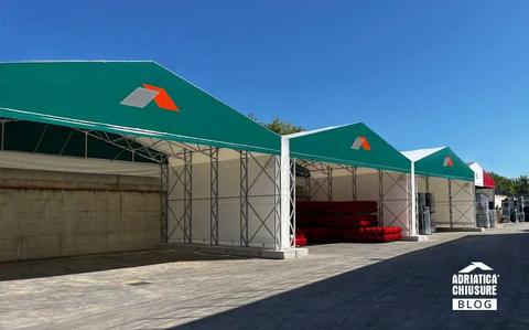 Tunnel Smart Mobile per Agricoltura e Logistica Linea Tunnel Smart Struttura mobile agricola e industriale