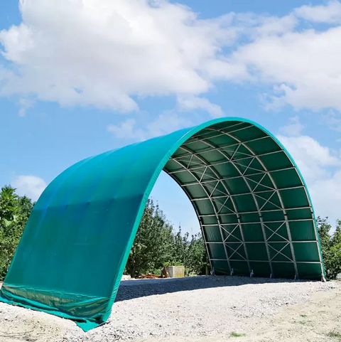 Arcotunnel Agricolo in Acciaio e PVC per Stoccaggio Linea Arcotunnel Struttura ad Arco