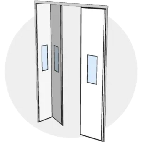 Portoni a Libro Industriali per Grandi Aperture Linea Chiusure Industriali Portone industriale pieghevole