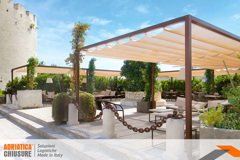 Gazebo e Tensostrutture Industriali in Acciaio e PVC adriatica chiusure