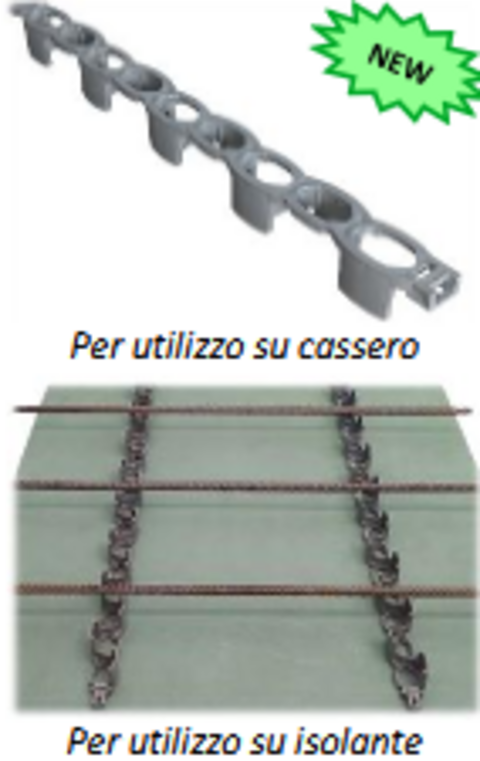 Distanziatori Lineari in Plastica leanpav per Armature Medio-Pesanti