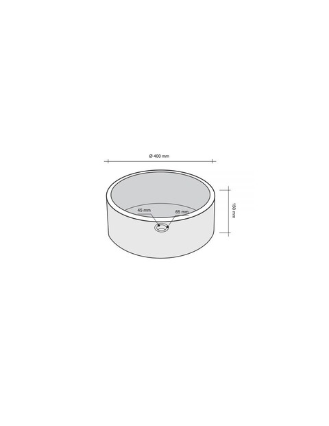 Lavabo Cerchio Beige in marmo Imso Ceramiche ISLACERBG
