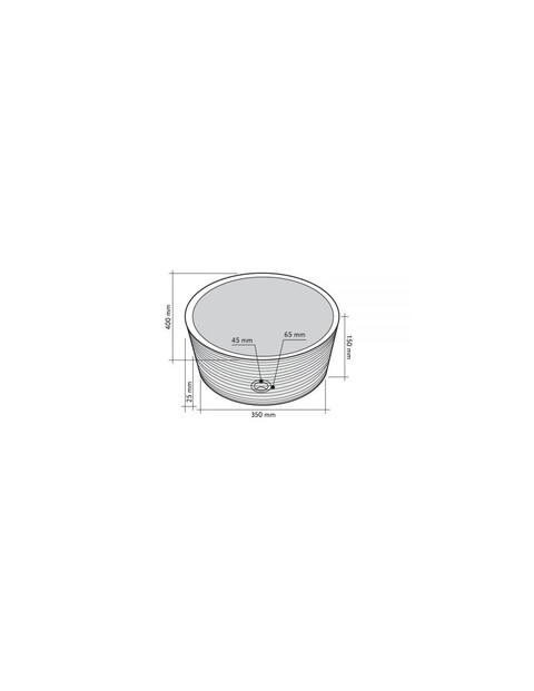 Lavabo Cilindro Nero Burattato in marmo Imso Ceramiche ISLACILNE