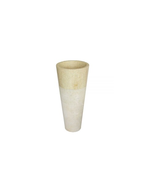 Lavabo Conico Beige in marmo lavorato Imso Ceramiche ISLACONBE