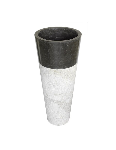 Lavabo Conico Nero in marmo lavorato Imso Ceramiche ISLACONNE
