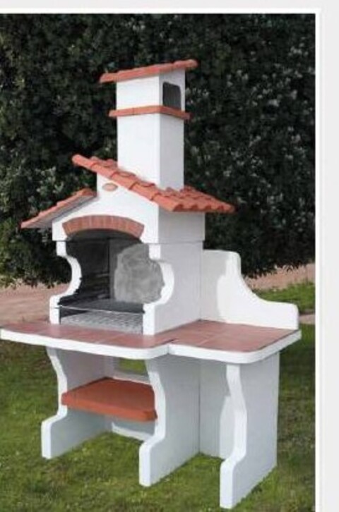 Lamezia Base Lunga Calabriafire barbecue a forma di casetta con base allungata e griglia in acciaio