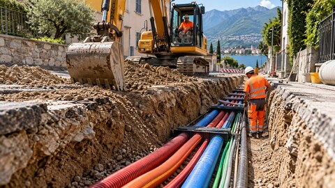Scavi per Sottoservizi ADRANO CALCESTRUZZI Scavi per Sottoservizi