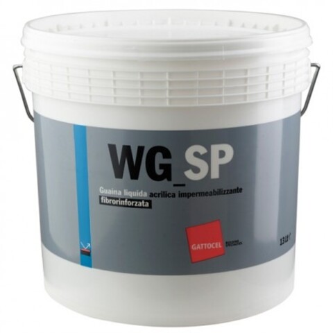 WG-SP Gattocel Bianco 13 Lt – Guaina Liquida Fibrorinforzata Calpestabile GATTOCEL WGSP-BI-13L