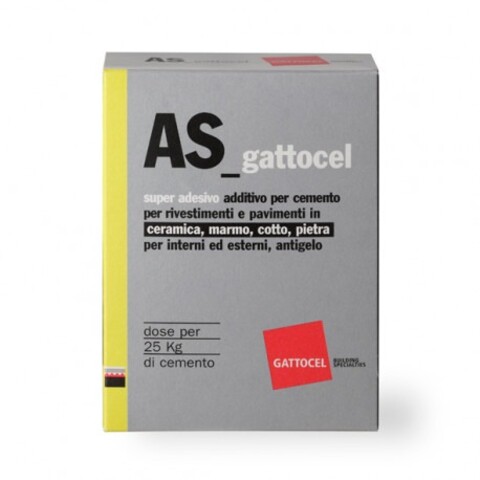 AS-gattocel Super Adesivo 1 Dose – Additivo per Colla Piastrelle Classe C2TE GATTOCEL ASGATTOCEL-1D