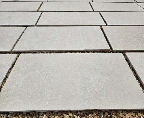 Basolato Egiziano Grigio spessore cm 2,2 misura 50x100 - 60x100 Gjini Argjendi - Endi Pietra di Trani ART.113