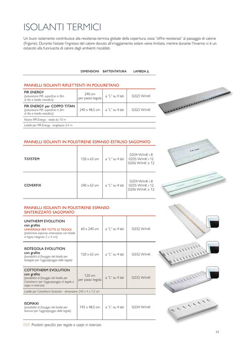 Isolanti Termici per Coperture Wierer Isolanti termici
