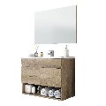 MOBILE BAGNO SOSPESO COMPLETO LEANZA CERAMICHE COTTON NORDIK 80