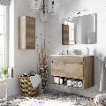 MOBILE BAGNO SOSPESO COMPLETO LEANZA CERAMICHE COTTON NORDIK 80