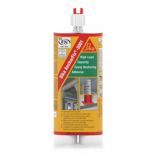 Sika AnchorFix®-3001 Adesivo epossidico professionale per ancoraggi, per le massime esigenze. SIKA.